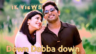 Down Down Down Dabba Song Allu Arjun and Shruti Hasan