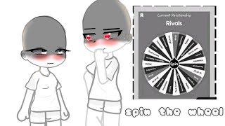 spin the wheel ||• oc challenge ||• enemie to lovers edition.