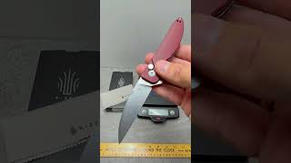 Kizer Swaggs Button Lock Sway Back Knife Red G-10 #edc #youtubeshortsvideo #kizer