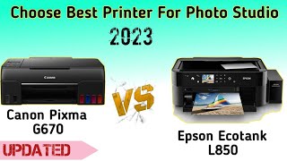 Epson L850 VS Canon Pixma G670 Photo Studio Printer | Photo Studio Printer 2023| Mr. Creative Devang