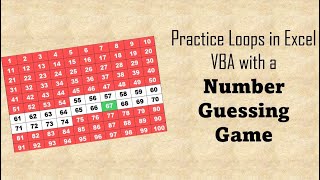 Practice Loops in Excel VBA with a Number Guessing Game