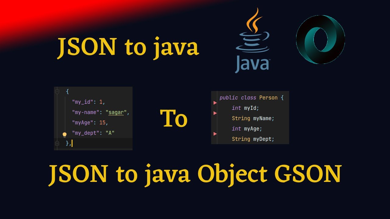 Java: Convert JSON Object To Java Object In 1 Line With Gson - YouTube