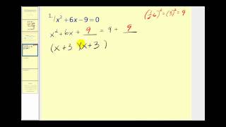 Completing the Square to Solve Quadratic Equations