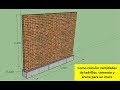 Como calcular ladrillos, cemento y arena para un muro