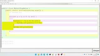 Pemrograman Java Dasar - Pertemuan 13 - Nested Loop pada JAVA