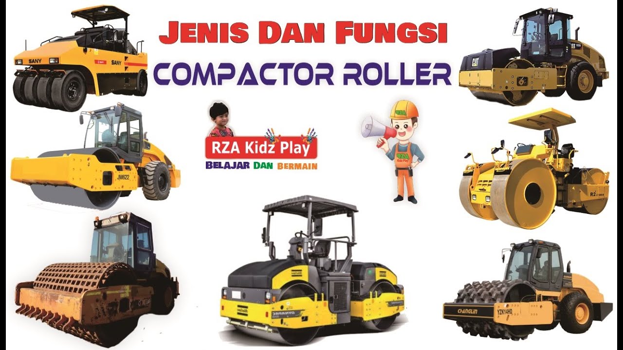 Jenis Dan Fungsi Compactor Roller || Alat Berat Pemadat || Pneumatic ...