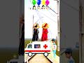 Funny cute dancing aunty vsambulance stop the high-speed train#shortsfeed #trendingshorts