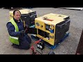 kipor kde 6700ta diesel generator no 2 video 1