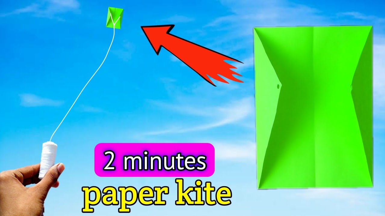 How To Make Best Mini Paper Kite , A4 Sheet Paper Plane,easy To Make ...