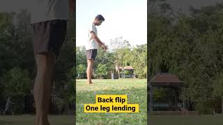 back flip | back salto | salto | flip | one leg lending back flip | Gymnastics | calisthenic