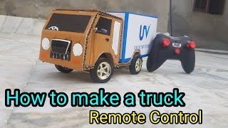 How to make a remote control truck at home Easy DIY