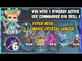 WIN WITH 1 SYNERGY ACTIVE USE COMMANDER EVA SKILL 3 HYPER MIYA MC LANCER MAGIC CHESS MOBILE LEGENDS