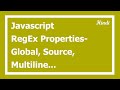 83. Regular Expression Properties in Hindi | RegEx tutorial in Hindi