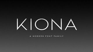 KIONA   A Modern Sans Serif Font Free Download