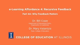 e-Learning Affordance 4a: Recursive Feedback