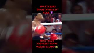 Mike Tyson becoming Youngest HeavyWeight champ with a devastating left hook 😵😮‍💨