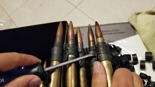 How To De-Link Un-Link 50 BMG Belt Fed Ammo - Fast \u0026 Easy!!!