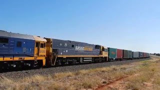 Junee Trains NR22, NR21, 8120 \u0026 NR15 with 7SM5