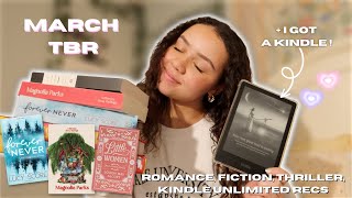 my march tbr ! 🤍📖 (romance, fiction, classics, thriller and kindle unlimited book recs)