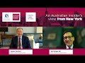 2022 Charles Goode Oration - An Australian insider's view from New York