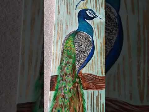 Peacock Acrylic Painting - YouTube