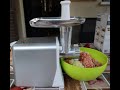 Electric Mincer lidl SilverCrest, unboxing, review, testing. Meatballs and cookies creating.