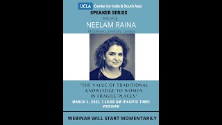 UCLA CISA Speaker Series featuring: Neelam Raina