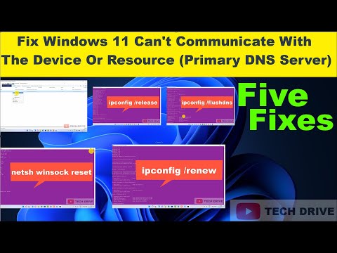 Как исправить ошибку Windows не удается связаться с устройством или ресурсом (основным DNS-сервером) Windows 11/10/8