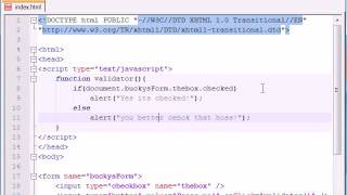 Beginner JavaScript Tutorial – 40 – Simple Form Validation