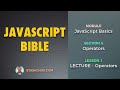 01: LECTURE - Operators Overview (JAVASCRIPT BASICS - Operators)