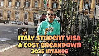 Italy Student Visa: A Cost Breakdown for 2025 intakes.