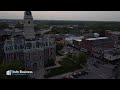 noblesville indiana downtown aerial 4k drone footage