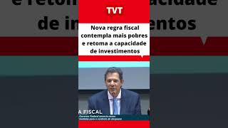 Nova regra fiscal contempla mais pobres e retoma a capacidade de investimentos no #Brasil #tvt