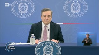Addio al Governo Draghi, il bilancio di 20 mesi - Porta a porta 19/10/2022