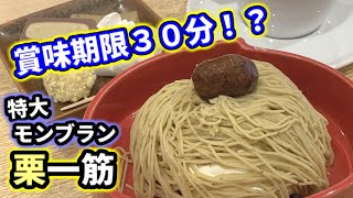 【秋限定】賞味期限３０分！？特大モンブラン栗一筋【栗きんとんの恵那川上屋】