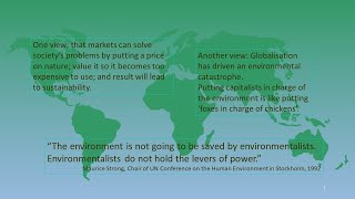 Globalisation and the environment: is anyone listening? by Gill Miller