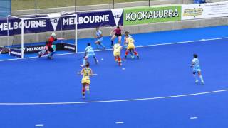 India v Australia final womens hockey 3rd Quarter. Melbourne international festival of hockey