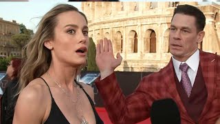 John Cena CRASHES Brie Larson's Fast X Interview