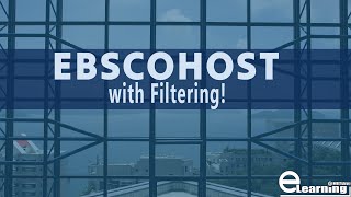 EBSCOhost with Filtering!
