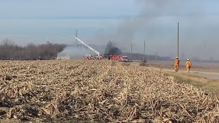 Fire Destroys Whitley County Barn
