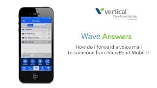 How do I forward a voice mail to someone from ViewPoint Mobile on my Apple device