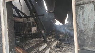 Fire burns down 2 dorms at Mbooni Boys high school. SAD!