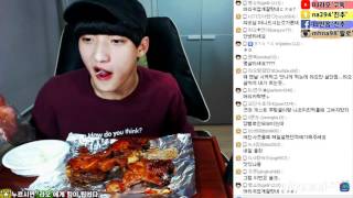 Afreeca TV BJ Lao BBQ Jamaican Whole Legs Mukbang!