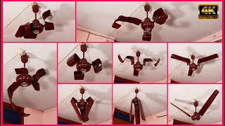 Ceiling Fan Wobble in 12 Different Blades Position |4K60fps