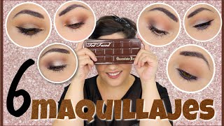 SACANDO PARTIDO A... CHOCOLATE BAR Too Faced - 6 Tutoriales  ♥️⎥Monica Vizuete