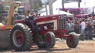 IH 1066 pulling Bedford 2013 part1/2 Jimmy Labonté