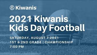 2021 Kiwanis Kids Day Football | 1st \u0026 2nd Grade Championship | Red vs. Blue