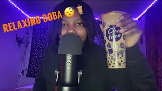 Asmr Drinking Boba 😊🧋