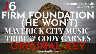 Maverick City | Firm Foundation Instrumental Music and Lyrics Original Key (C#)