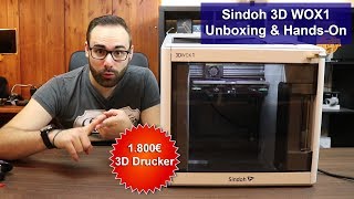 [3D Drucker für 1.800€] Sindoh 3D WOX1 [Unboxing \u0026 Hands on] [HD]